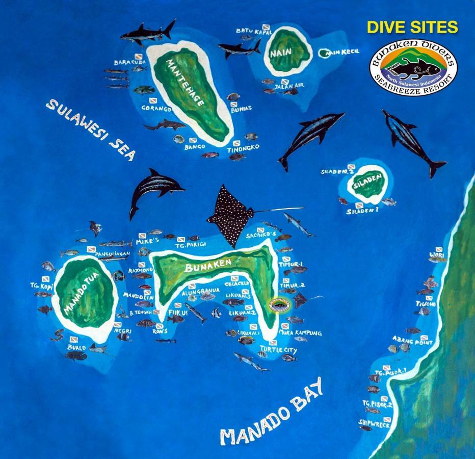 Bunaken Divers Sea Breeze Resort Buitenkant foto